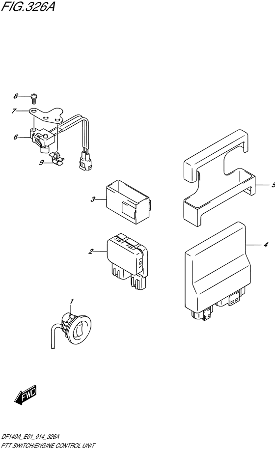 Ptt switch/engine control unit