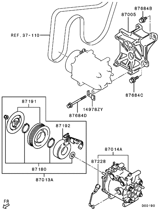A/c condenser, piping