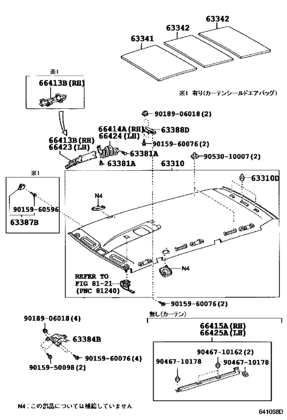 Roof Headlining & Silencer Pad