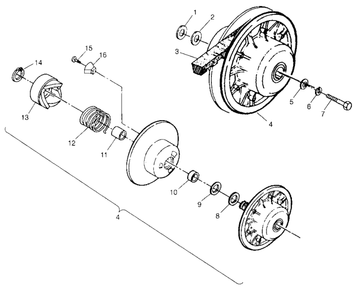 Driven clutch