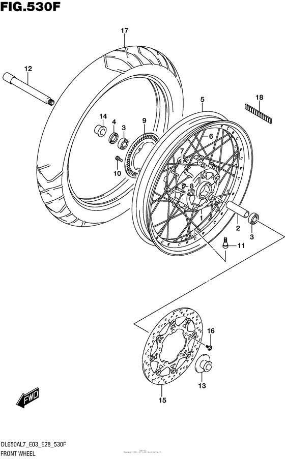 Front Wheel (Dl650Xal7 E33)