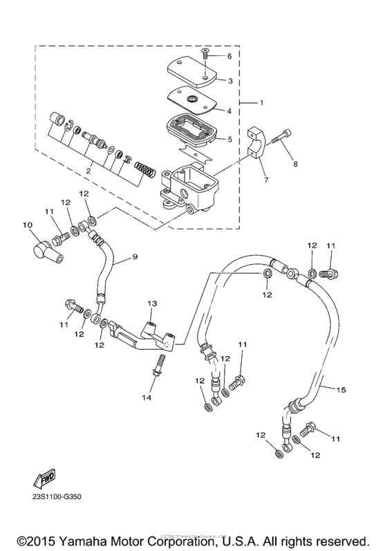Front master cylinder