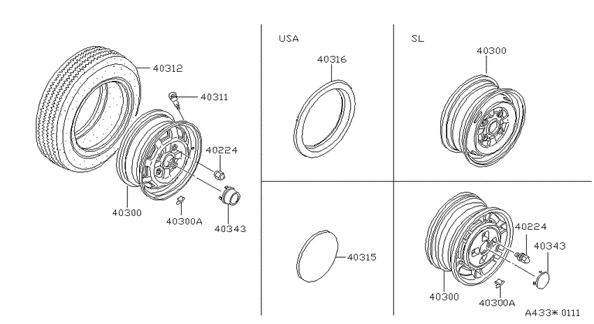 Road wheel & tire
