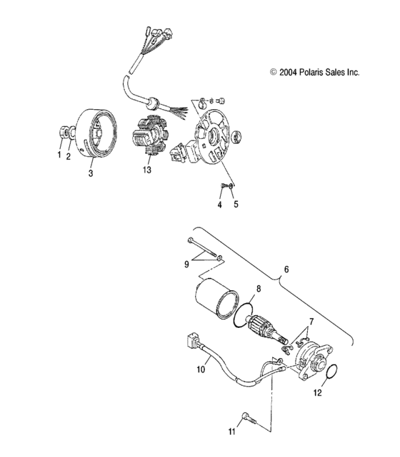 Generator/starting motor
