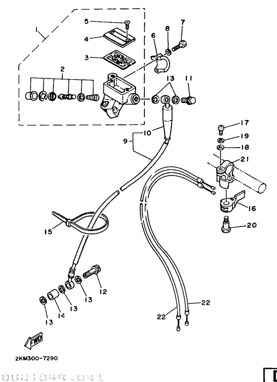 Front master cylinder