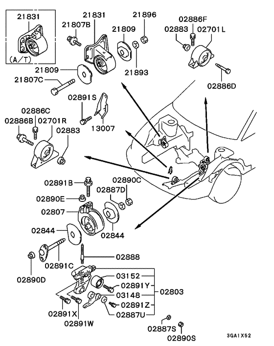 Engine mounting & support
