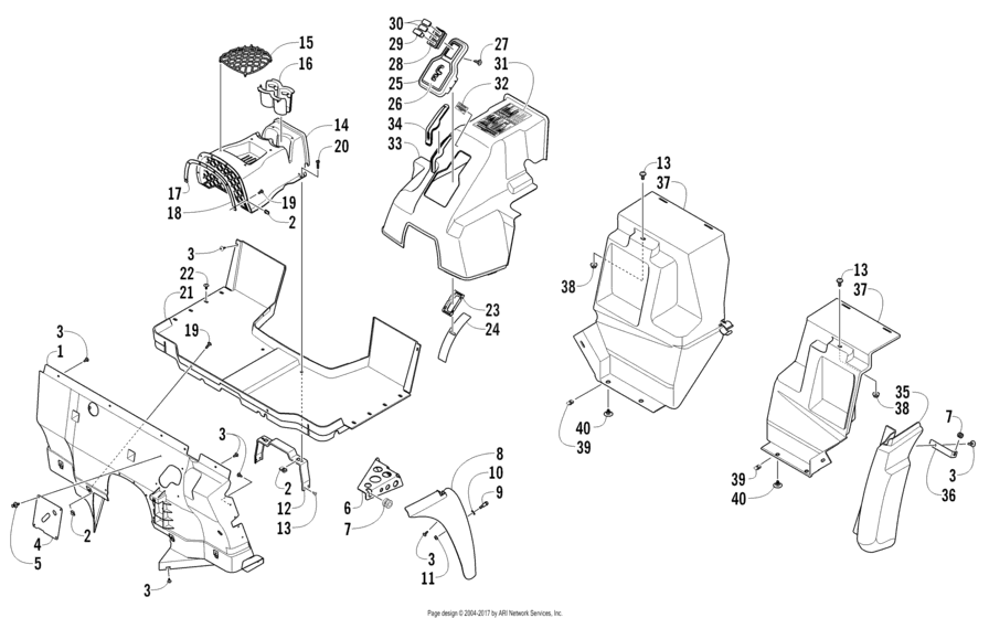 Console And Floor Panel Assembly