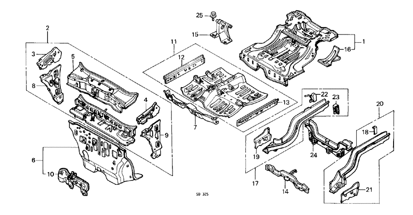 Body structure components