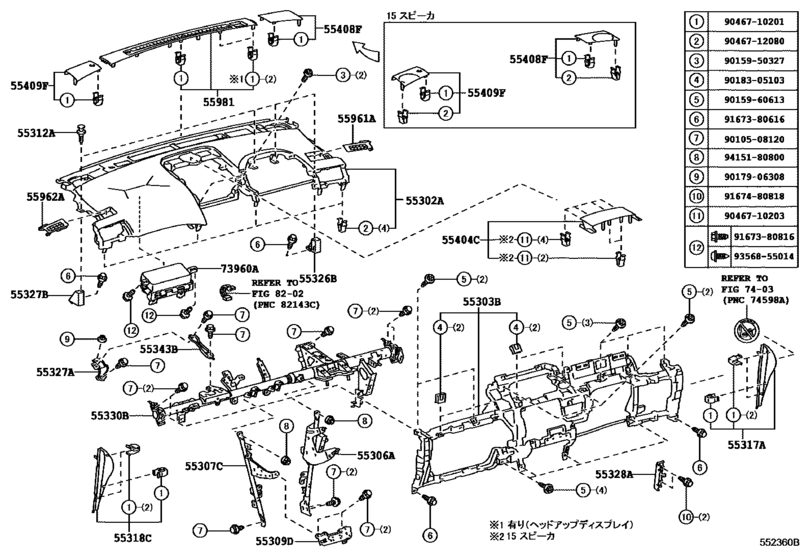 Instrument Panel & Glove Compartment