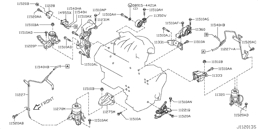 Engine & transmission   mounting