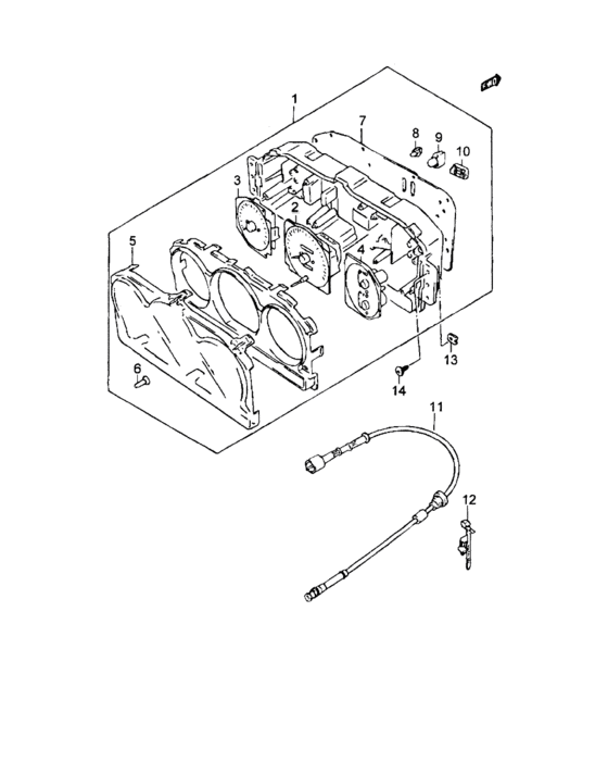 Speedometer assy gasoline
