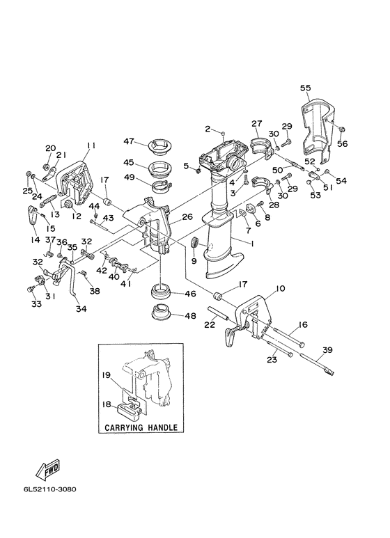 Upper casing . bracket