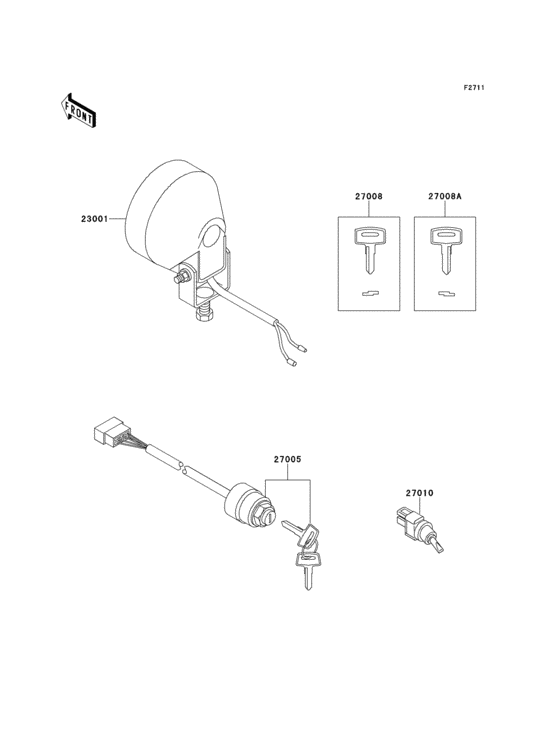 Headlight(s)/ignition switch
