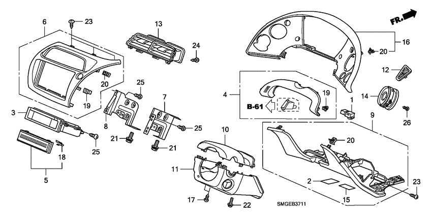 Instrument panel garnish