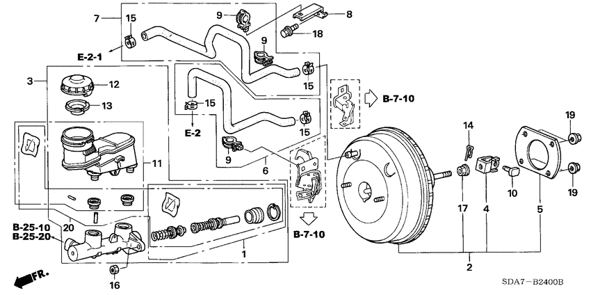 Brake master cylinder/ master power