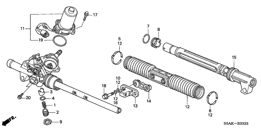P.s. gear box components