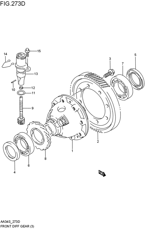 フロントデファレンシャルギヤ