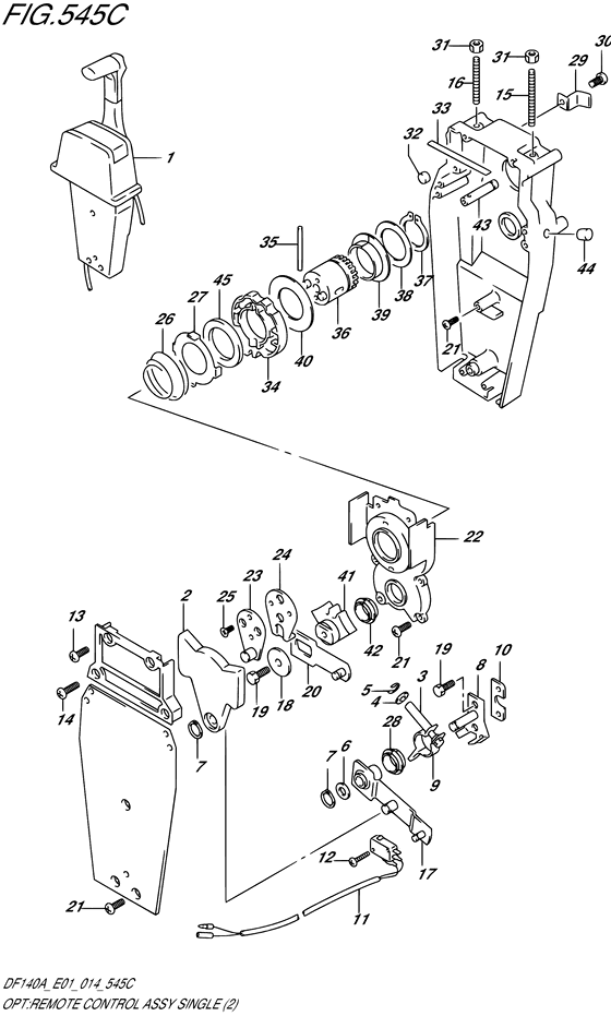 Opt:remote control assy single