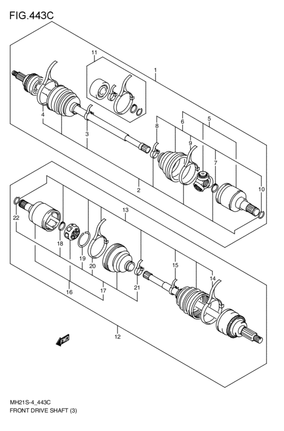front-drive shaft