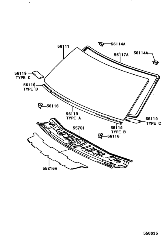 Cowl Panel & Windshield Glass