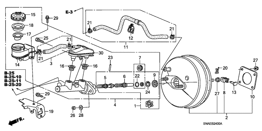 Brake master cylinder/ master power