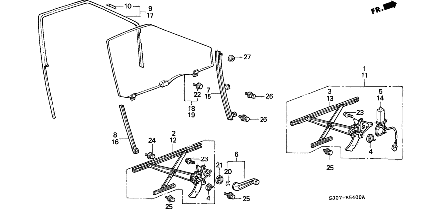 Front door windows/ regulators
