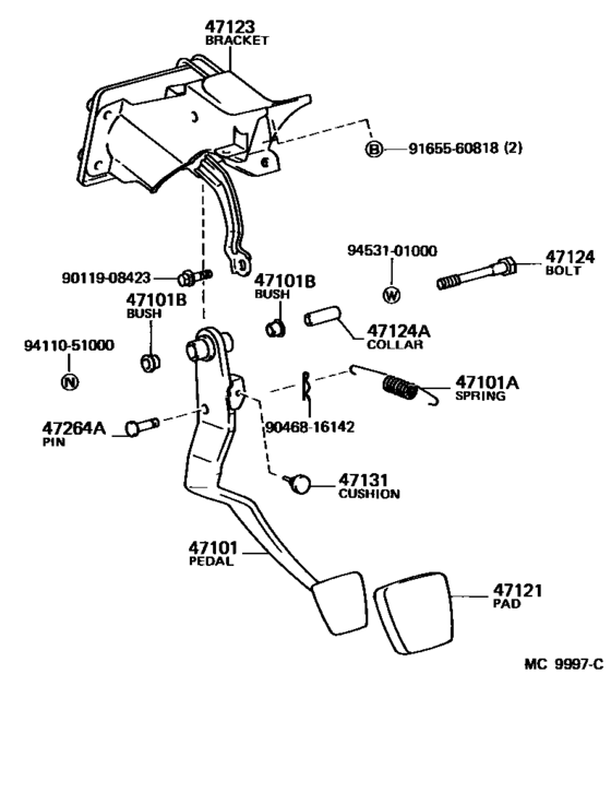 Brake Pedal & Bracket
