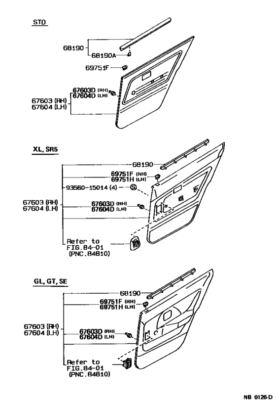 Rear Door Panel & Glass