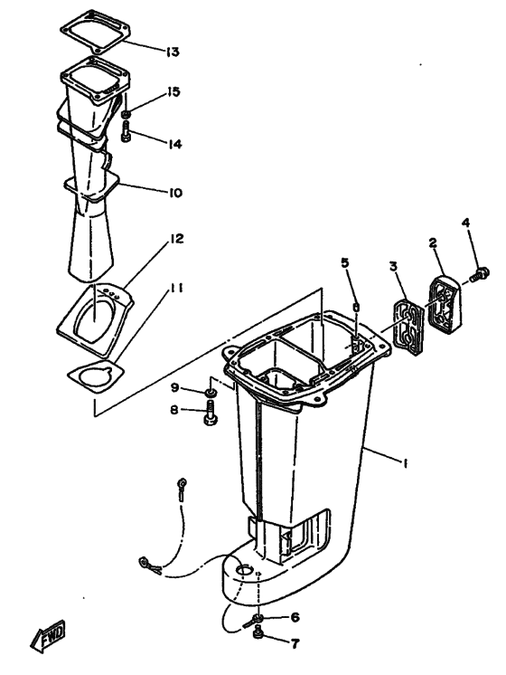 Upper casing