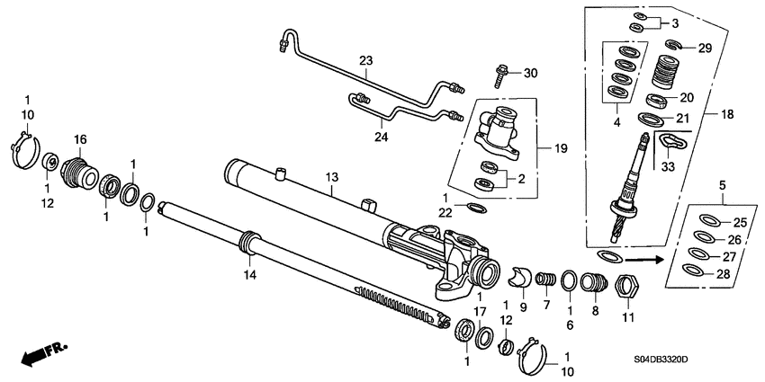 P.s. gear box components