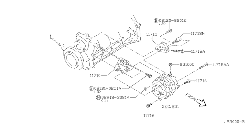 Alternator fitting