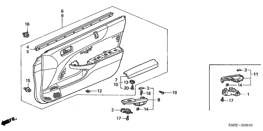 Door lining