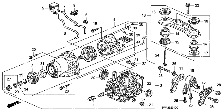 Rear differential/mount