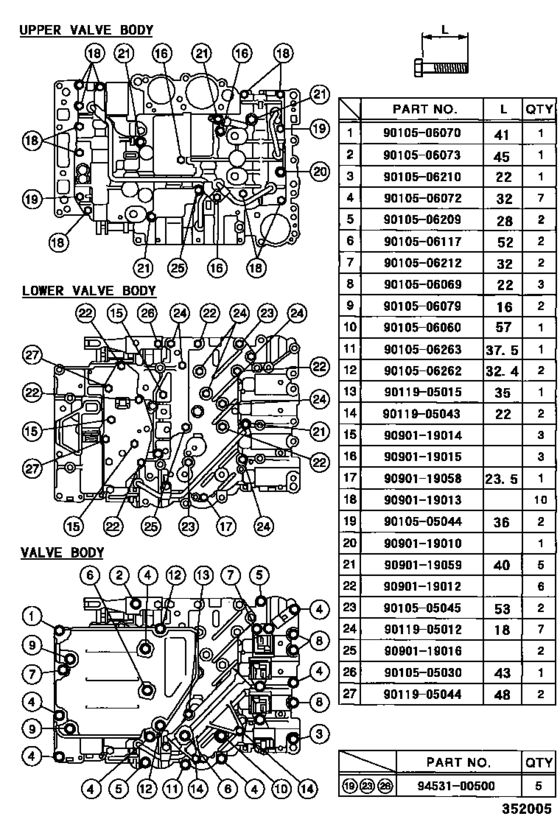 Valve Body & Oil Strainer (Atm)