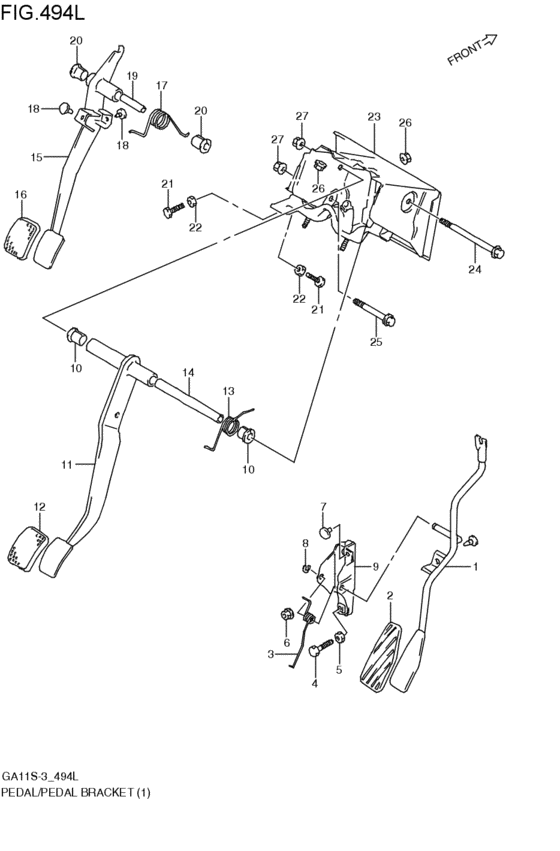 pedal / pedal bracket