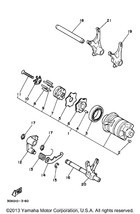 Shift Cam & Fork