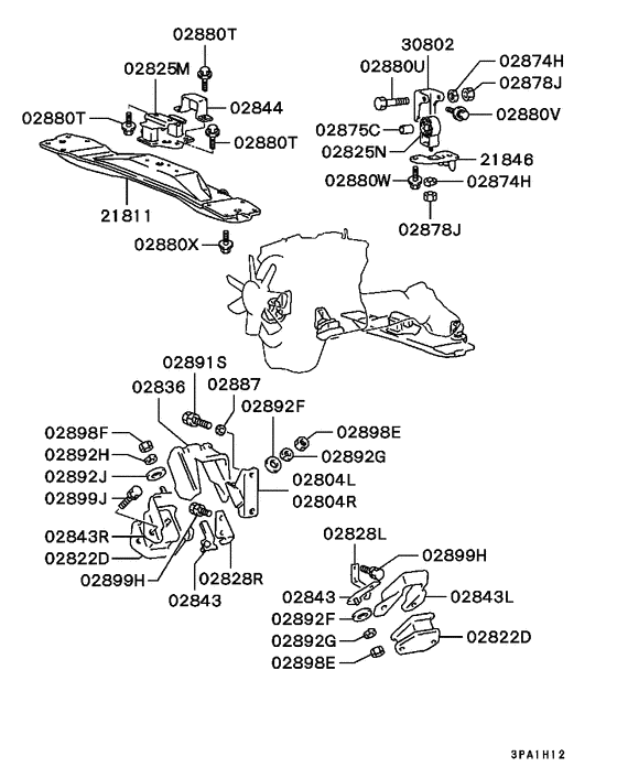 Engine mounting & support
