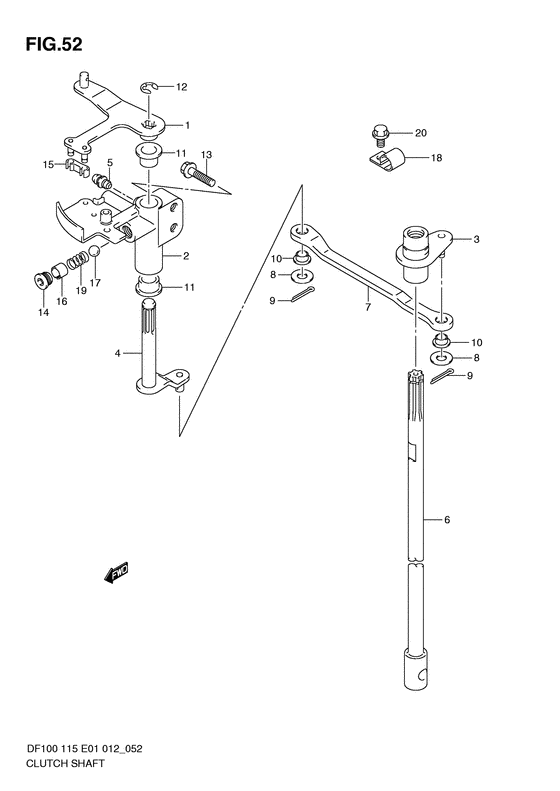 Clutch shaft