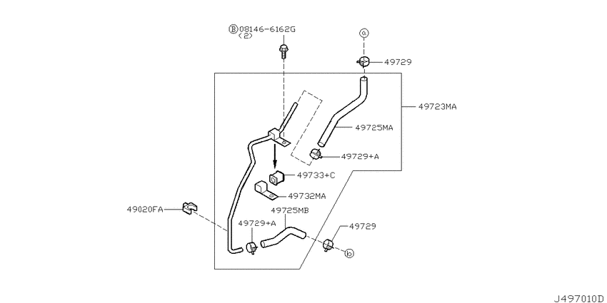 Power steering piping