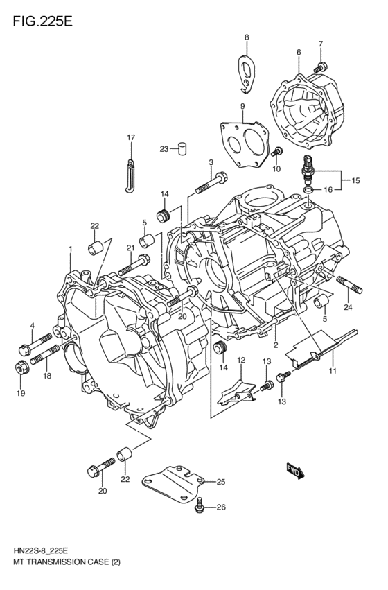 mt - transmission case