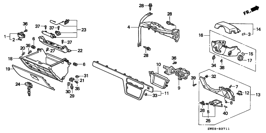 Instrument panel garnish