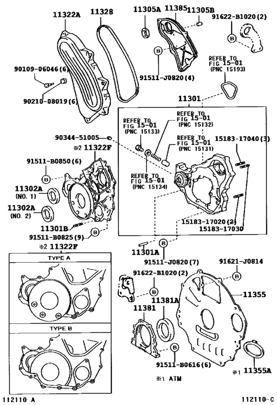 Timing Gear Cover & Rear End Plate