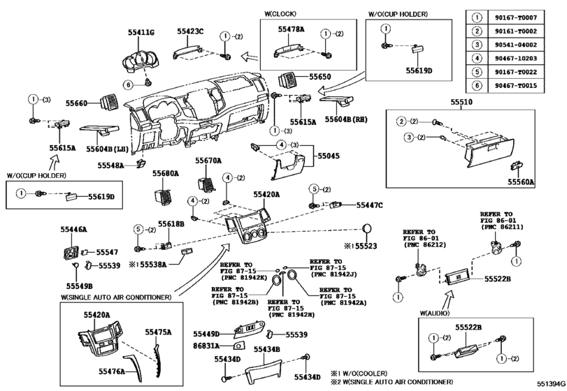 Instrument Panel & Glove Compartment