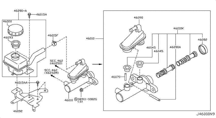 Brake master cylinder