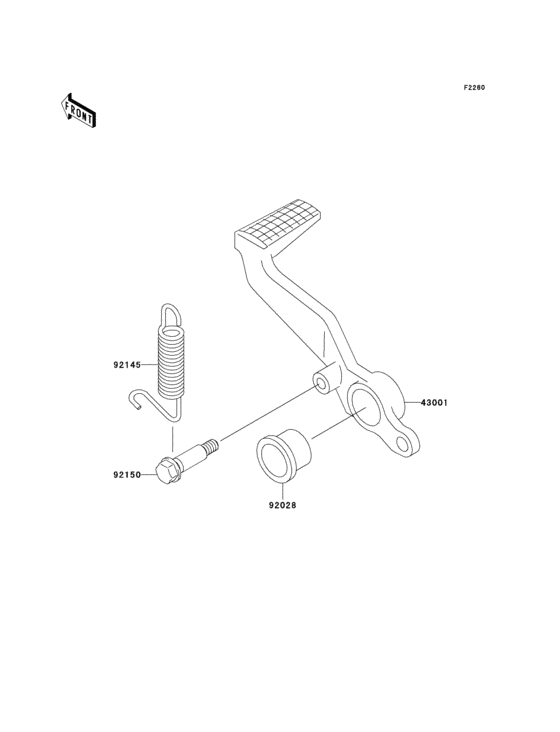 Brake pedal/torque link