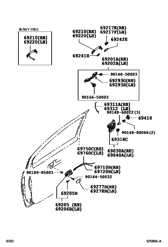 Front Door Lock & Handle