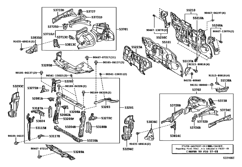 Front Fender Apron & Dash Panel