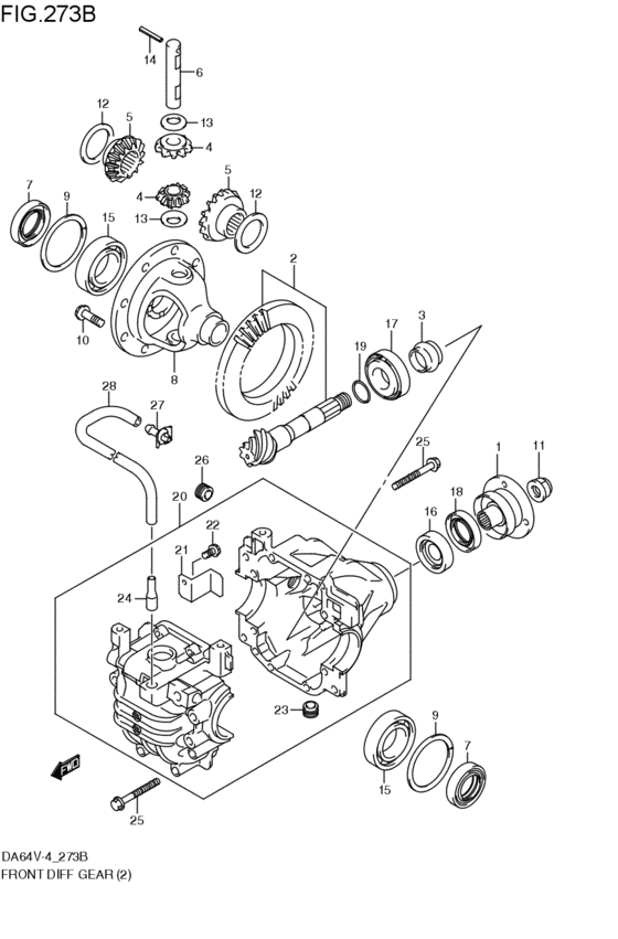 フロントデファレンシャルギヤ