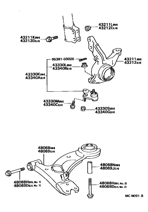Front Axle Arm & Steering Knuckle