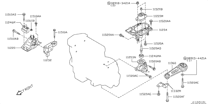 Engine & transmission   mounting